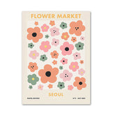 Pósteres daneses en lienzo con motivos pastel